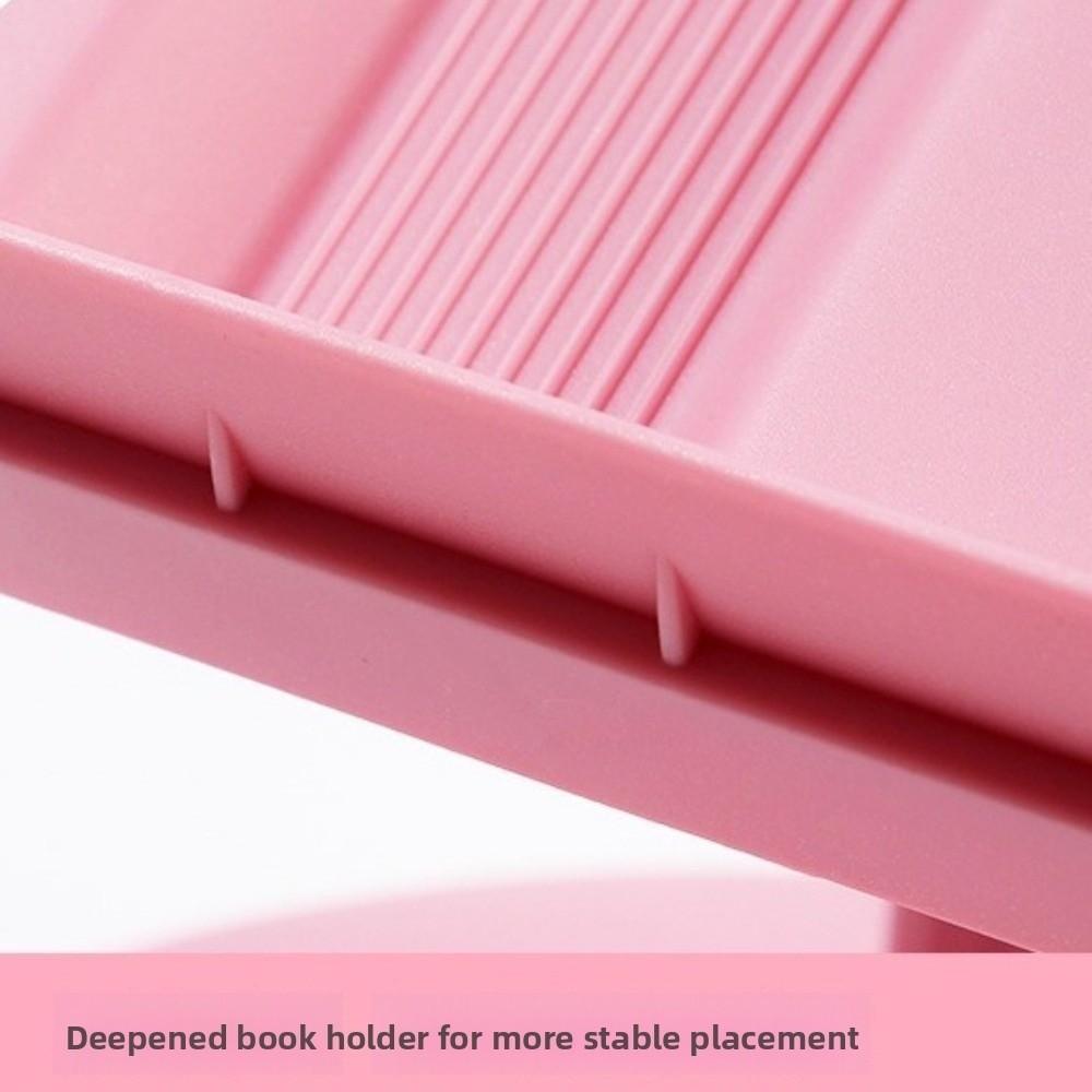 With Page Clip Lifting Reading Bookshelf Height Adjustable Children Reading Stand  Study Room