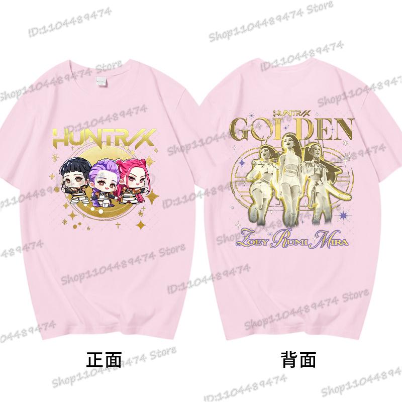 Harajuku KPop Demon Hunters Tshirts Vintage Cartoon Cotton T Shirt Hip Hop 2025 Hot Movie Tees Streetwear Women Men Tops Gifts