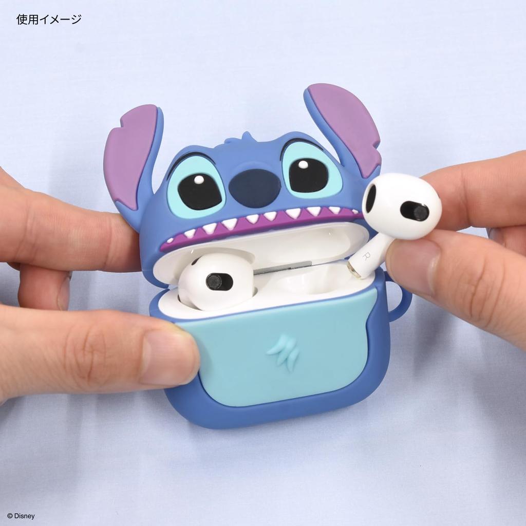 Gourmandise Disney Character AirPods Compatible Silicone Case Stitch (3rd Generation) DNG-42ST