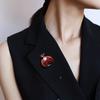 Duoziduofu Pomegranate High-end Women Exquisite Luxury Fruit Sense Brooch