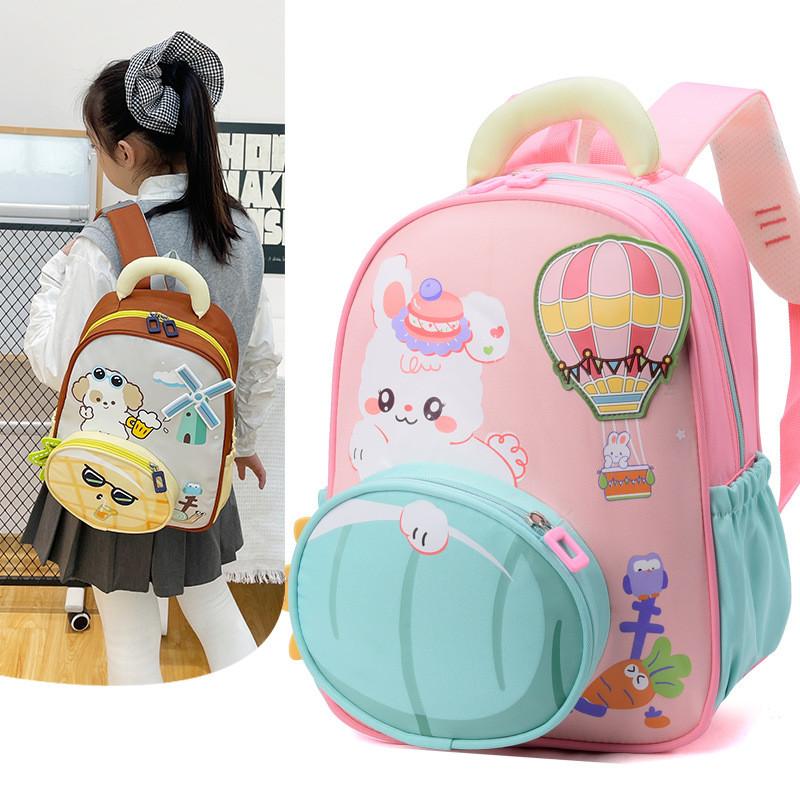 Cartoon Kids School Backpack With Breathable Oxford Fabric For Preschool Children