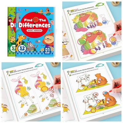 32 Pages Children's Search for Items Game Fun Design Visual Perception Fun Coloring Book Focus and Attention Look and Find