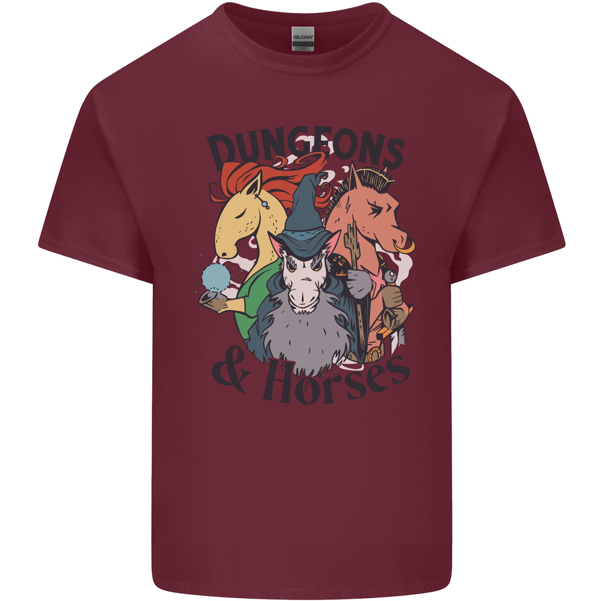 Dungeons Horses Role Play Games RPG Unisexs Light Cotton TShirt S