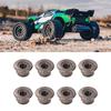 8PCS Metal M4 Wheel Lock Nut Flange Nylon Lock Nuts for   Typhon 1Celsius10 RC Car Parts