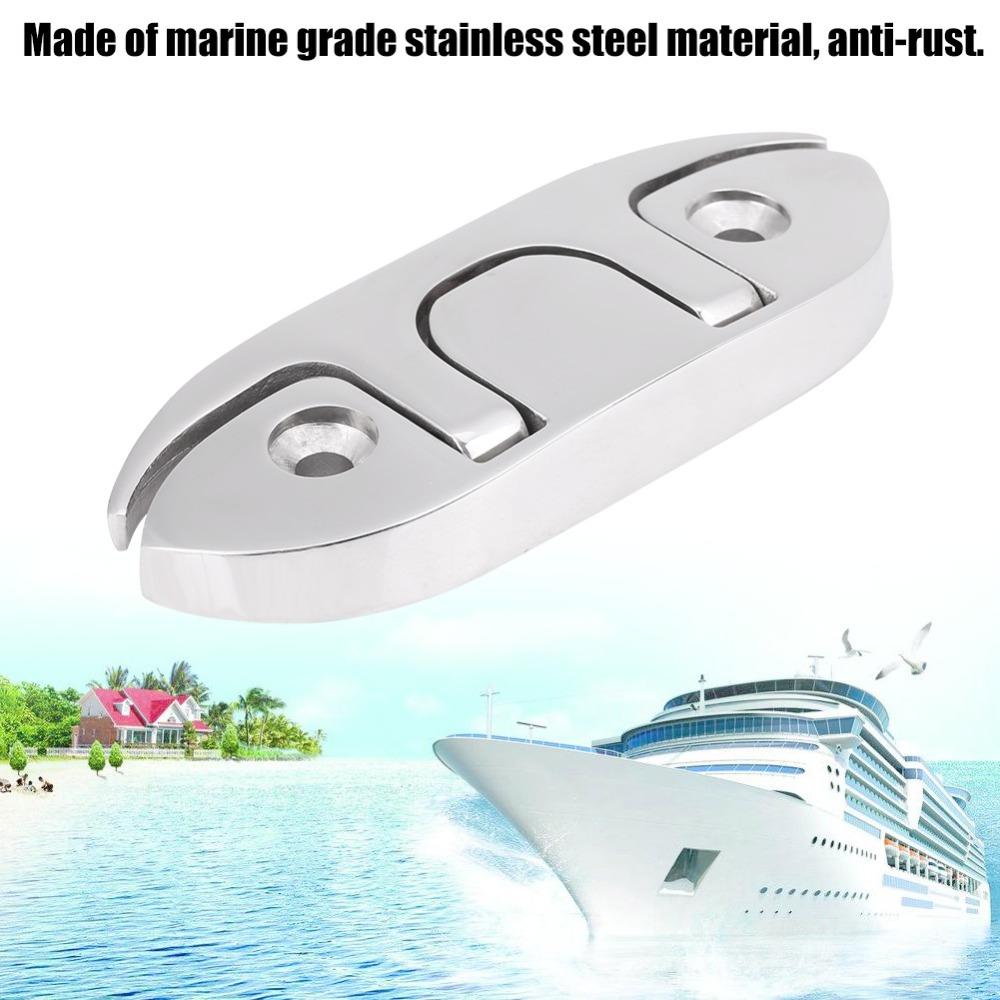 Flip Up Marine Boat Cleat 316 Stainless Steel Dock Cleat Flip Up Cleat Marine Application