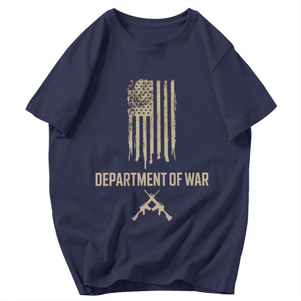 Men T Shirt Department Of War Retro Cotton Y2K Graphic Tees Unisex Clothing T Shirts