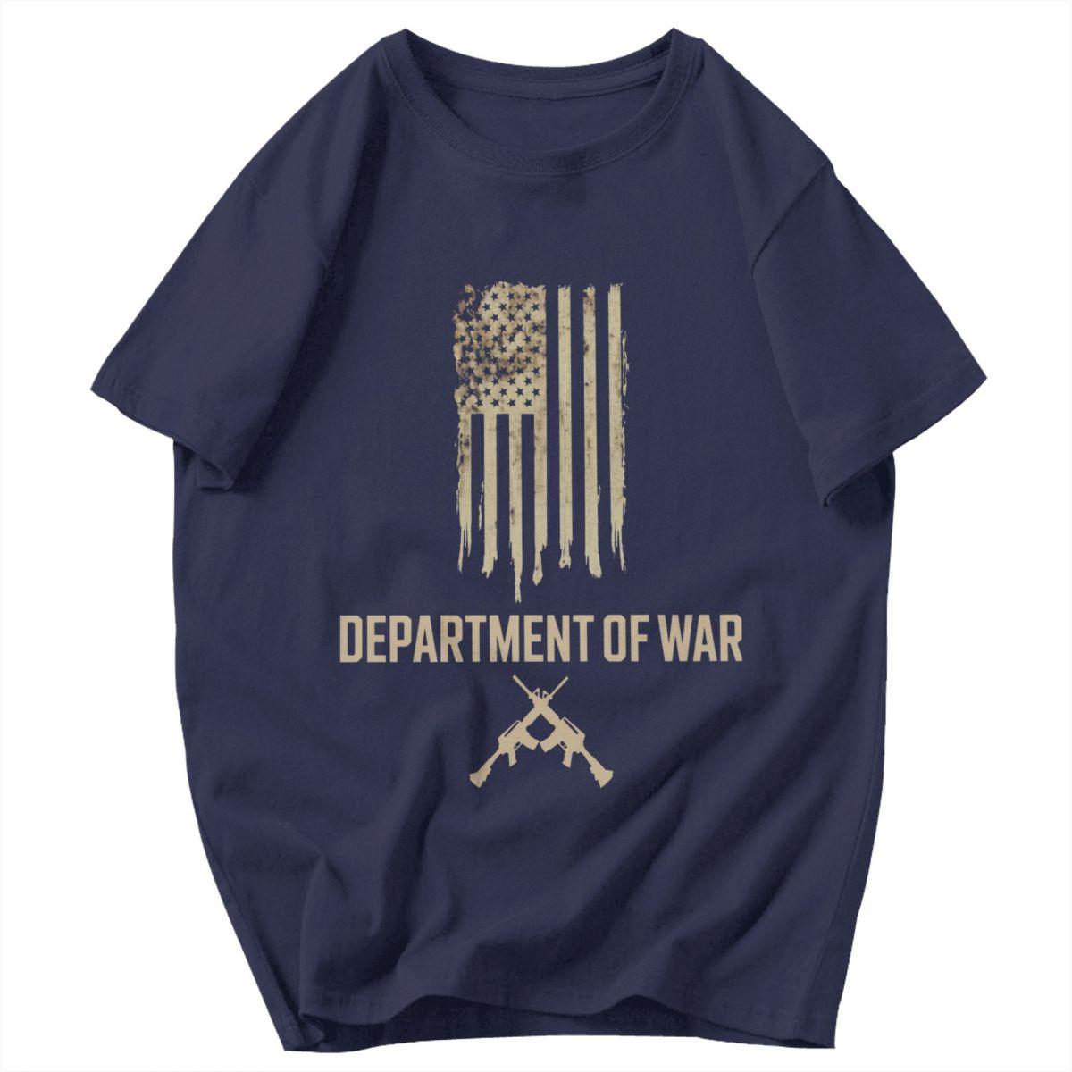 

Men T Shirt Department Of War Retro Cotton Y2K Graphic Tees Unisex Clothing T Shirts 4XL