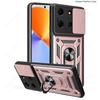 Slide Lens  Armor Funda for Infinix Note 30 5G Case Magnetic Ring Stand Holder Cover for Infinix Note 30 Pro Zero 30 40 5G Case