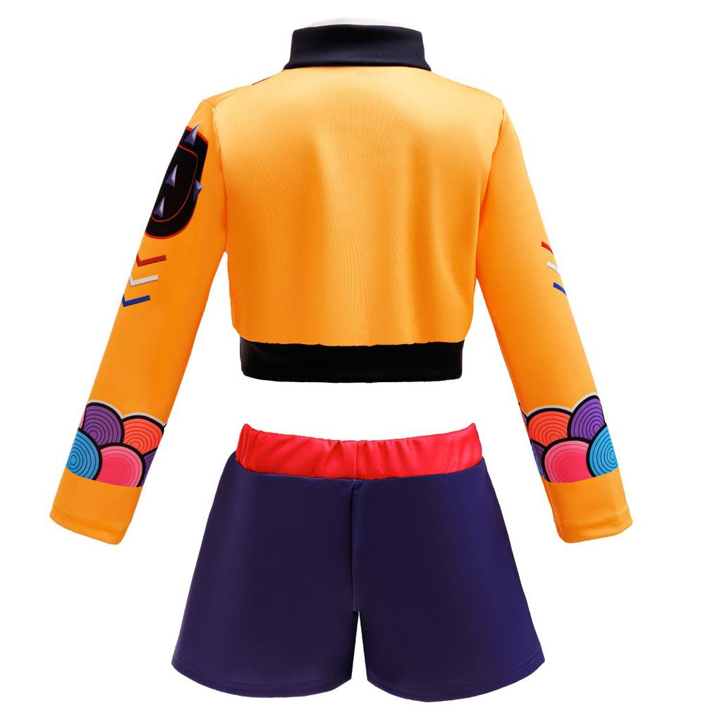 Mädchen POP Hunters Rumi Halloween Cosplay Kostüm Kinder Geburtstag Weihnachten Schulparty Rollenspiel Verkleidungsoutfit