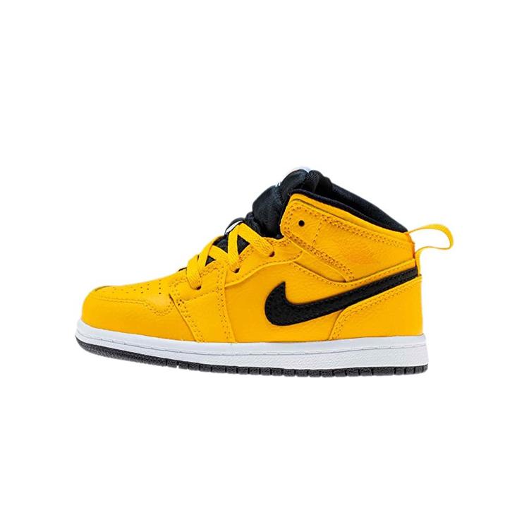 New Jordan 1 Mid University Gold Black TD 640735-700