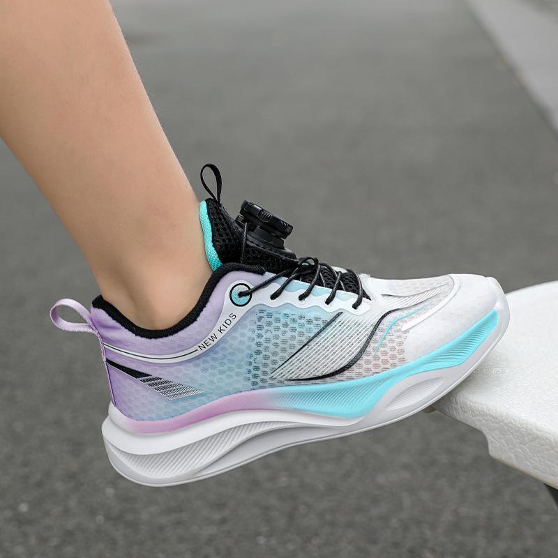 Boys shoes red rabbit pro running shoes summer new single mesh breathable running shoes medium and large children's student sports running shoes