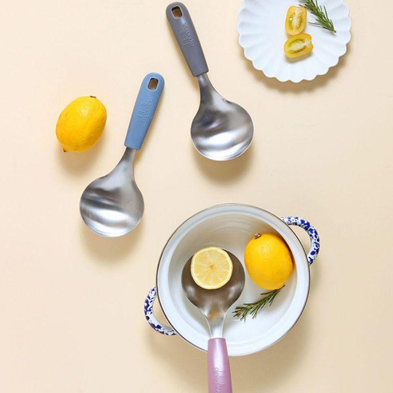 Surfinia Mini-Servierlöffel aus Edelstahl mit pastellfarbenem Griff