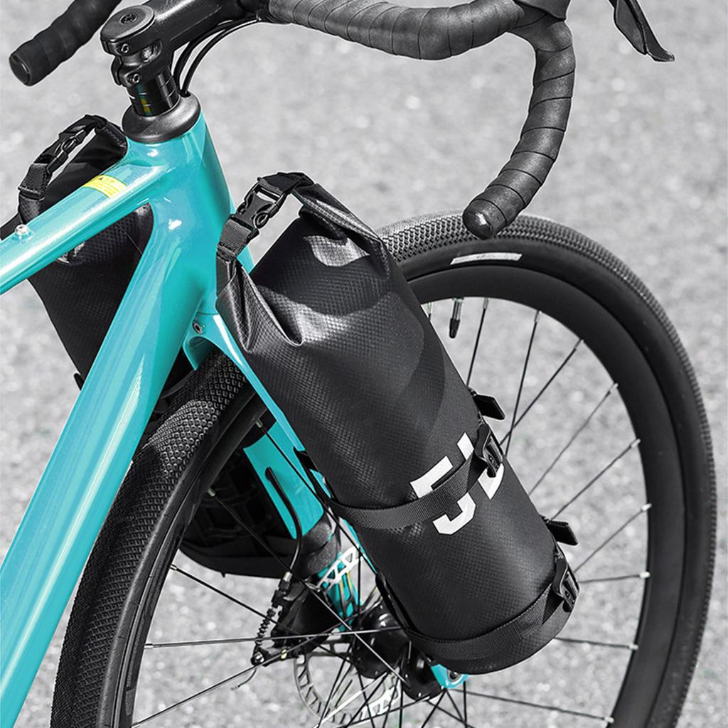 Bike Fork Bag Rainproof 5L for Mountain Road Bike with Sturdy Base Easy Installation for Mountain