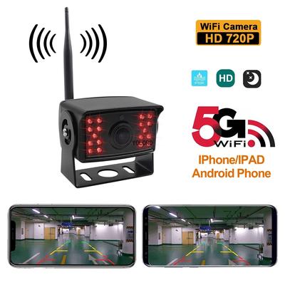 Kabellose 5G-WIFI-Rückfahrkamera für Bus, LKW, Anhänger, Schulbus, Wohnmobil, Wohnwagen. Funktioniert mit iOS iPhone und Android-Geräten.