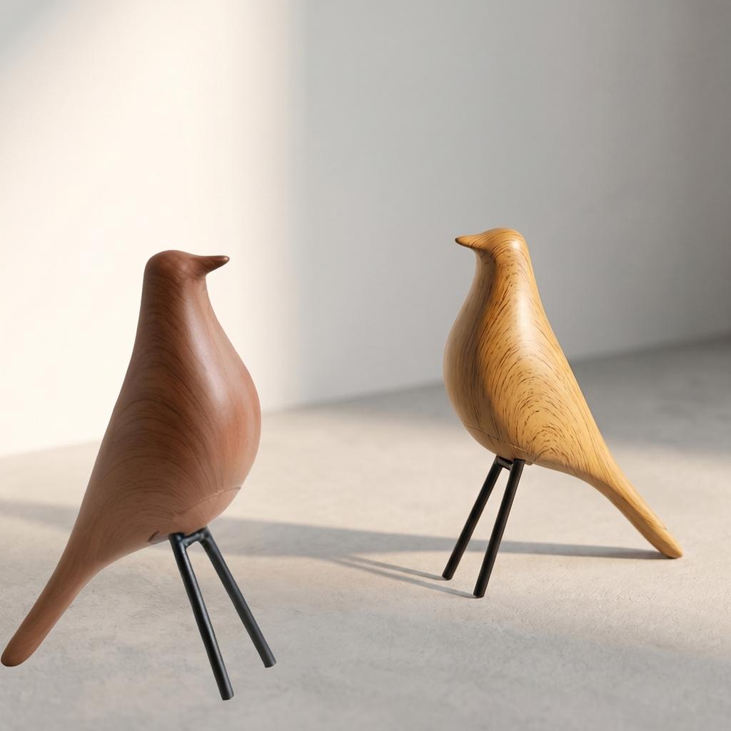 Creative Bird Sculpture Table Decor Modern Artistic Bird Figurine for Home Office Desktop Decoration Unique Minimalist Design