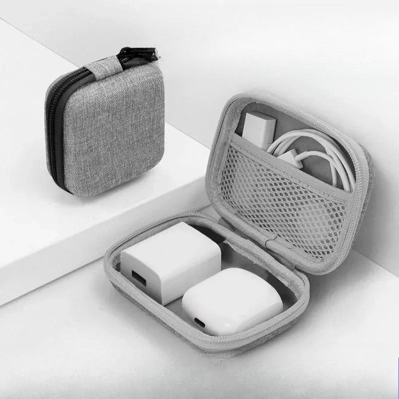 Multi-functional Data Cable Storage Bag, Universal Earphone Data Cable Charger Protective Case