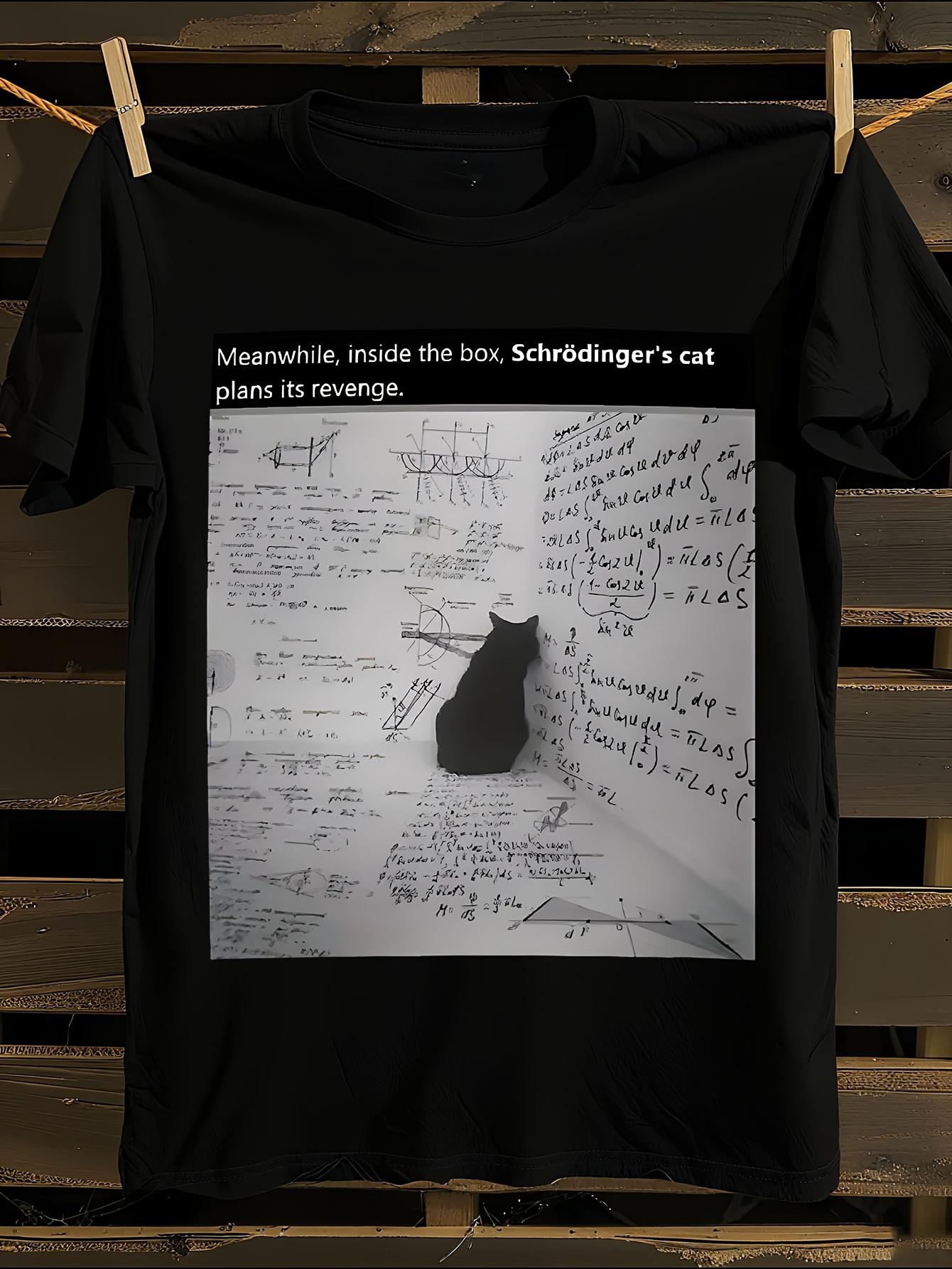 s Physics-Themed Schrödinger s Quantum Mechanics Tshirt M