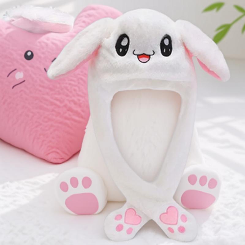 Cute Cartoon Rabbit Ear Hat Kawaii Bunny Ears Plush Winter Cosplay Anime Hat Birthday Gift Accessory