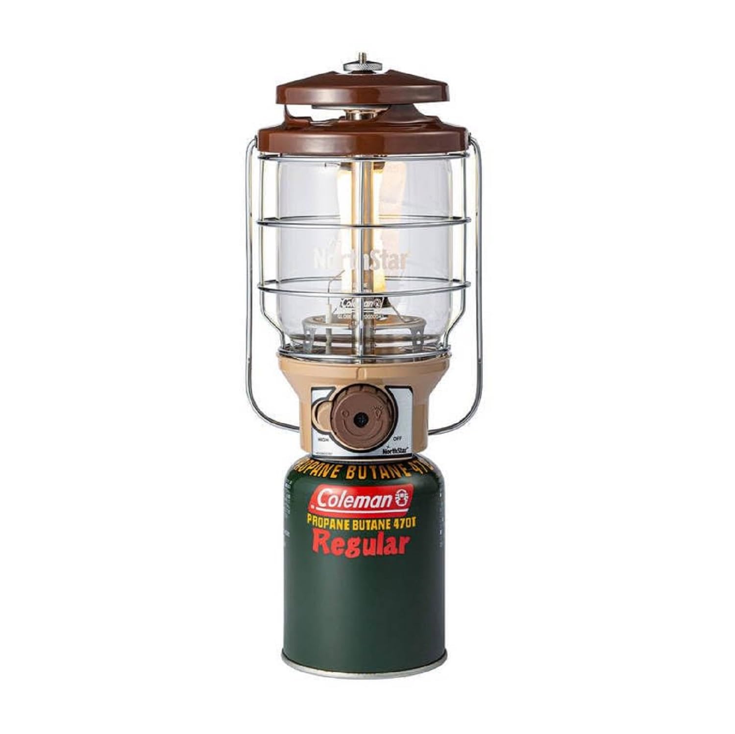 Coleman 2500 Northstar LP Gas Lantern - Ideal for disaster preparedness, camping, and outdoor use. Bright, powerful, gas-powered, mantle-type lantern