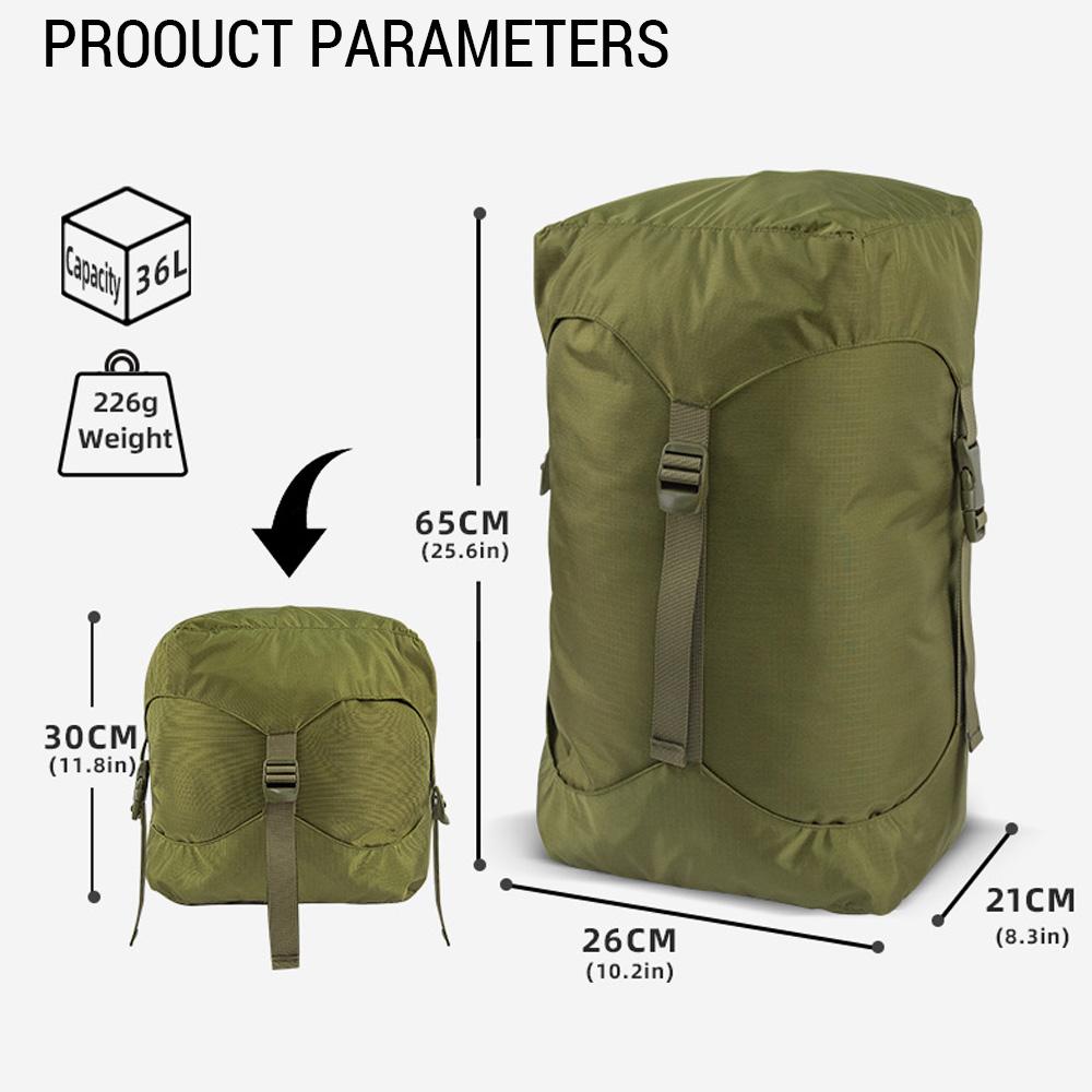 Sleeping Bag Storage Sack Weight Bags Heavy-duty Tactical Style Compression Bag for Outdoor