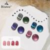 Biutee Magnetic Gel Cat Eye Gel 6 Colors 8ml Gel Nail Color Magnetic Nail Icing Gel Gel Nail Compatible Magnetic Manicure Gel Nail Set Cat Eye Glitter