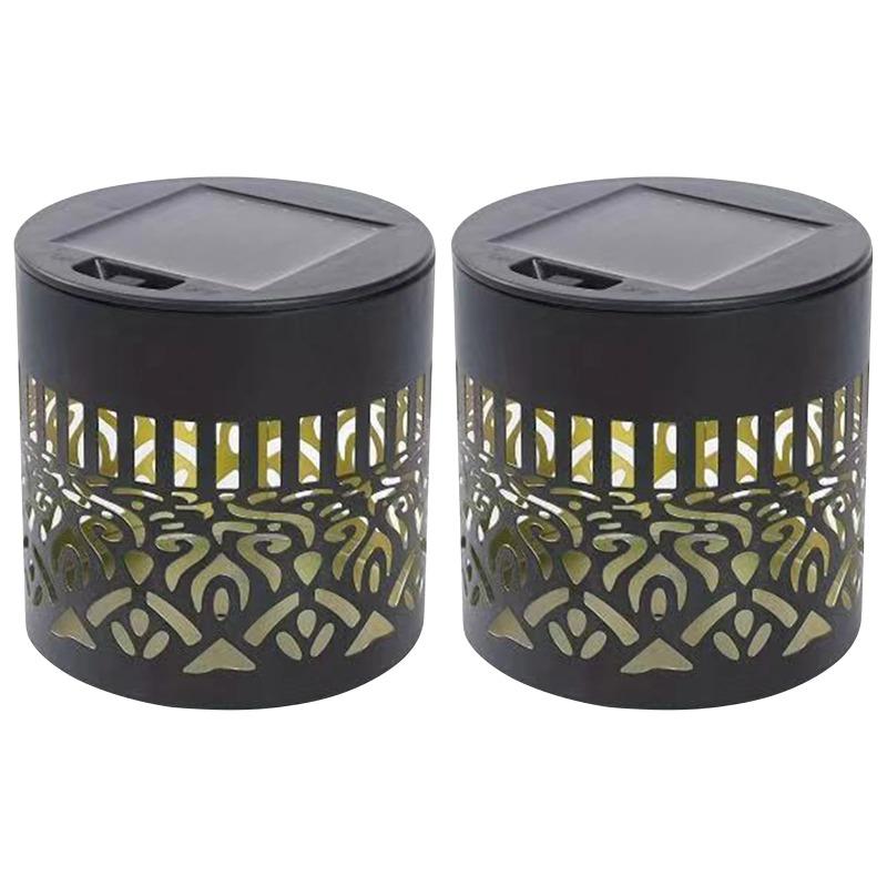 1-10PCS LED Solar Wall Light, IP44 Waterproof Warm Night Light for Garden Lawn Patio Steps Pathway Courtyard Camping Outdoor Decor