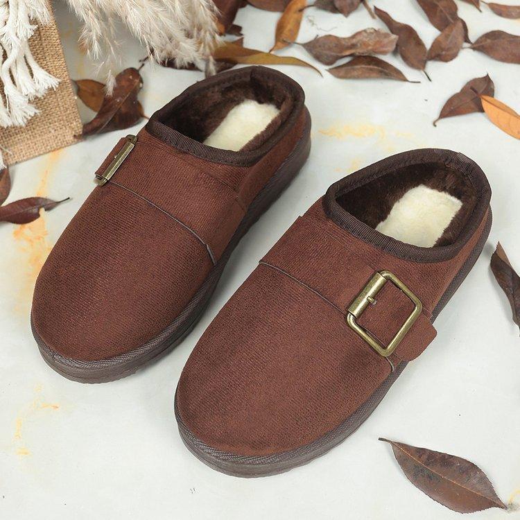 

Женские утепленные подкладкой мягкие толстые подошвы увеличивающие рост домашние уличные утолщенные теплые легкие удобные одношаговые хлопковые туфли зимние ботинки тапочки 44