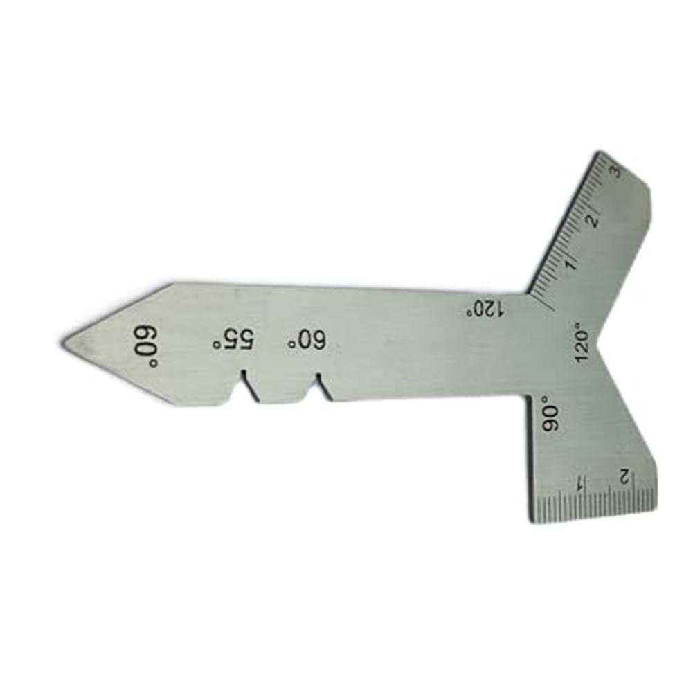 Angle Verification Tool for Drill Bits and Threads with 55 60 90 118 120 Degree Reference Faces In Lightweight Stainless Design