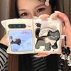 Z Flip 7 Case Cute Magnetic Cat Stand Clear Case for Samsung Galaxy Z Flip 7 Z Flip 6 Z Flip 5 Phone Case 3D Soft Cover