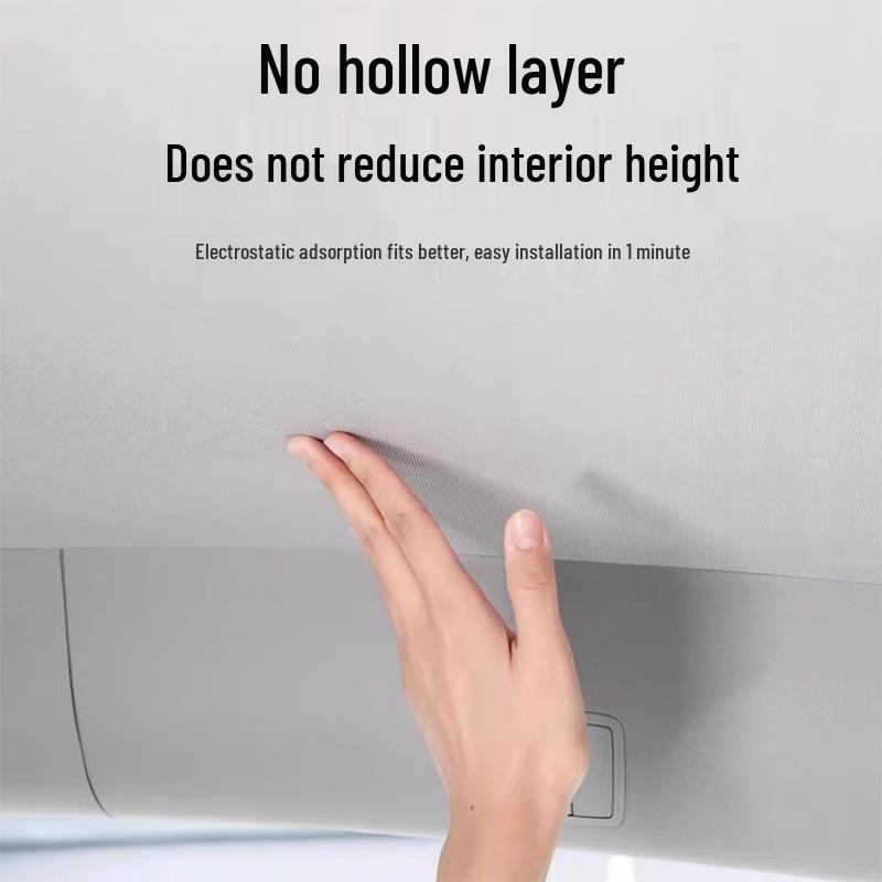 Tesla Model 3/Y Sunroof Sunshade: Heat-Blocking Static Screen for Sun Protection