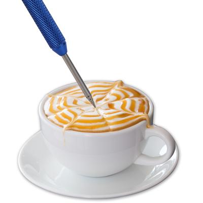 Kahve Latte Köpük Sanat Kalem İğne Spatula Barista Aracı Kahve Latte Paslanmaz Çelik Sanat Kalem Aracı
