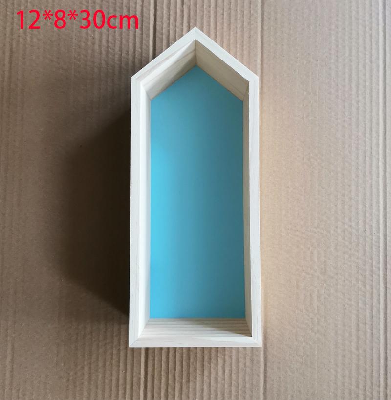 Wooden Creative Storage Rack Children'S Room Bedroom Wall Decoration Storage Rack Wall Shelf For Home Office Decorative Storage