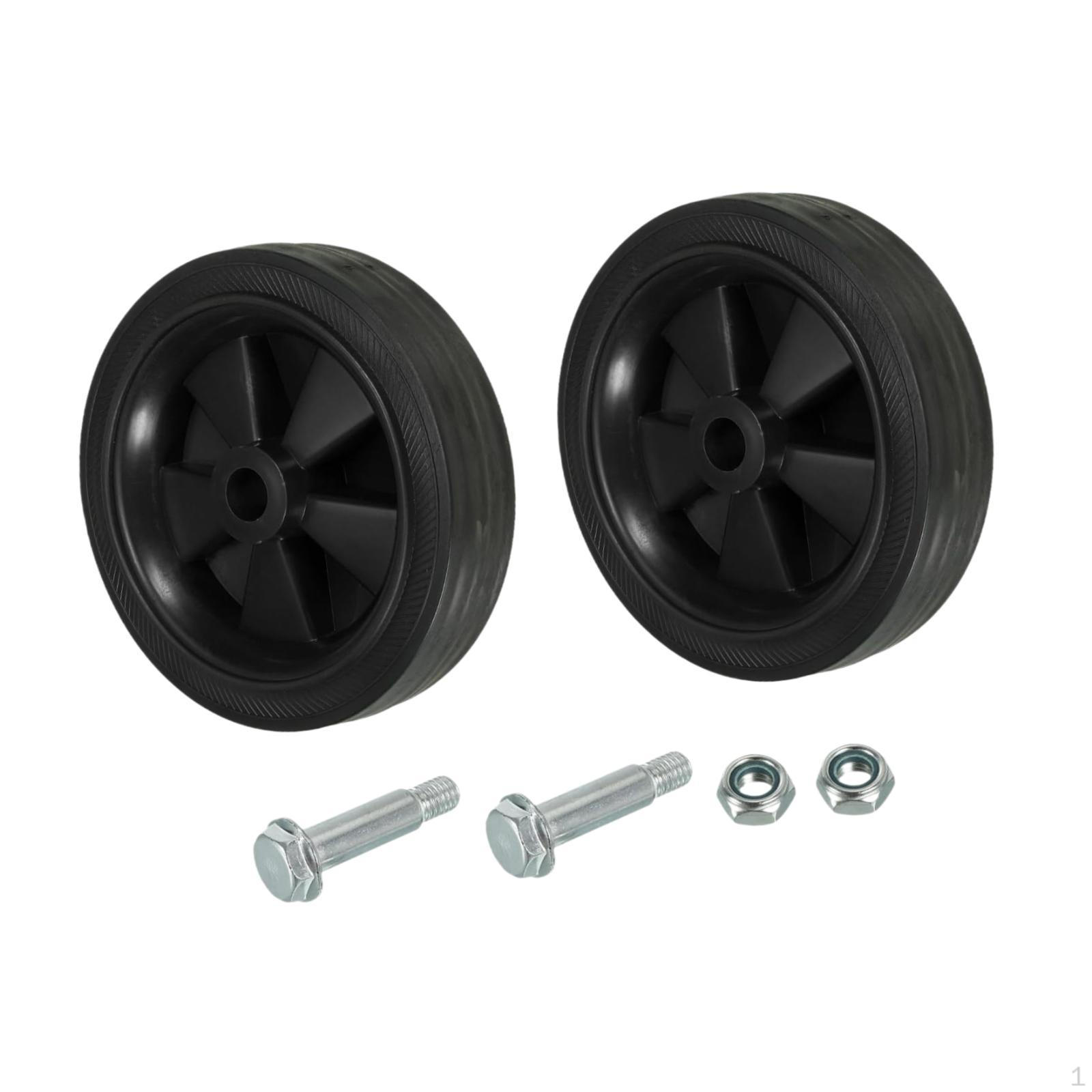 

2 шт. Колеса для воздушного компрессора, бесшумные промышленные ролики, износостойкие 12cm чёрный