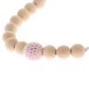 Wooden Beaded Baby Holder Pacifier Clip Teether Chain, Style 8