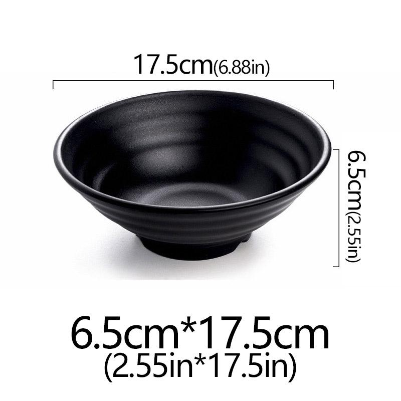 Frosted Melamine Ramen Bowl Imitation Porcelain Large Noodle High Temperature Resistance Bowl Salad Soup Bowl Fast FoodTableware