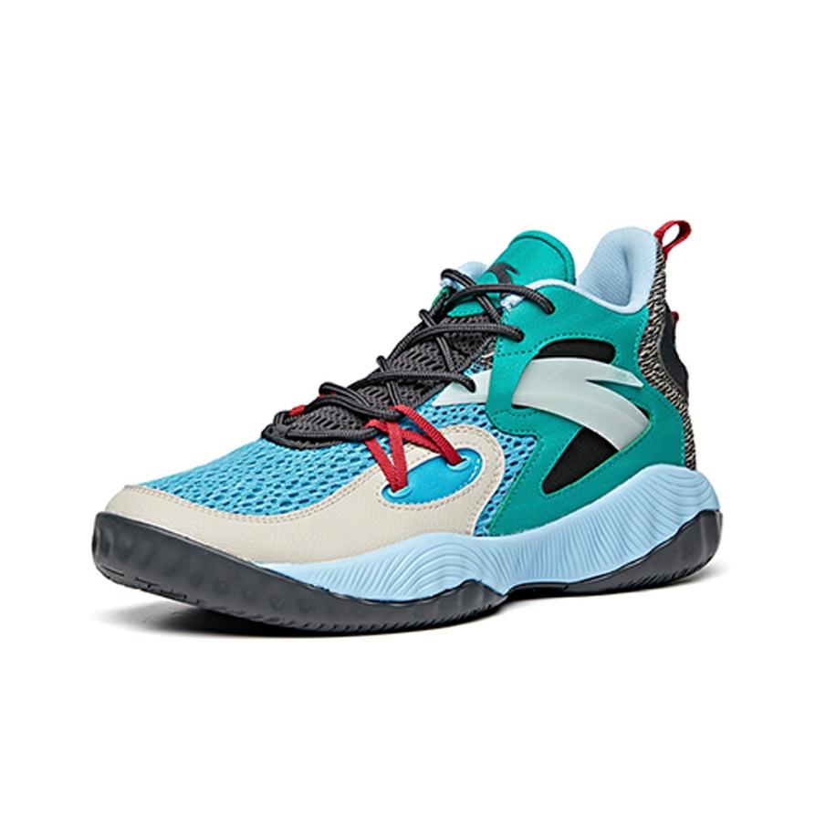Anta Wind Tunnel 1 Basketball Shoes Men Sneakers Blue Green 112021617S-3