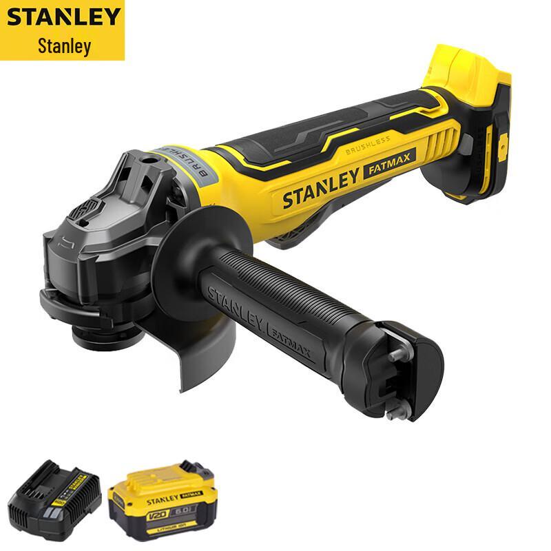 STANLEY 20V Cordless Brushless 125mm Angle Grinder CN plug (adapter included)