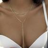 European And American Fashion Accessories, Fashionable Multi-Layer Y-Shaped Necklaces, Personalized Holiday Party Jewelry Accessories
