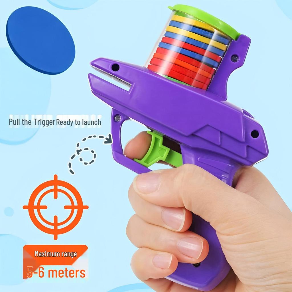 Cross-Border Flying Saucer Radish Soft Bullet Toy Gun - Safe & Fun for Kids, Parent-Child Play