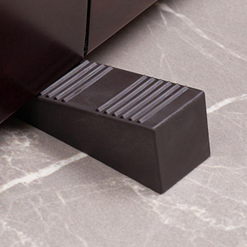 Heavy Duty Wedge Rubber Door Stop Silent Door Stops Door Stopper Anti-Collision Door Stopper Wedge For Carpets Wood Floors Tiles