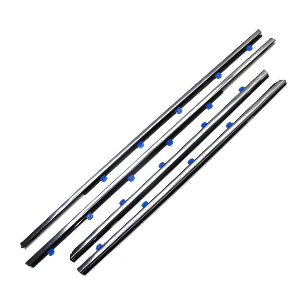 Honda Civic (12-15) Ninth Gen Door Window Glass Trim Strip - Electroplated, Waterproof Rubber Strip
