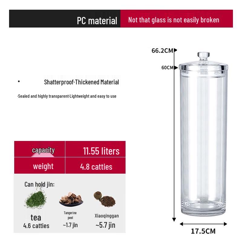 Shougu Transparent Acrylic Storage Jar