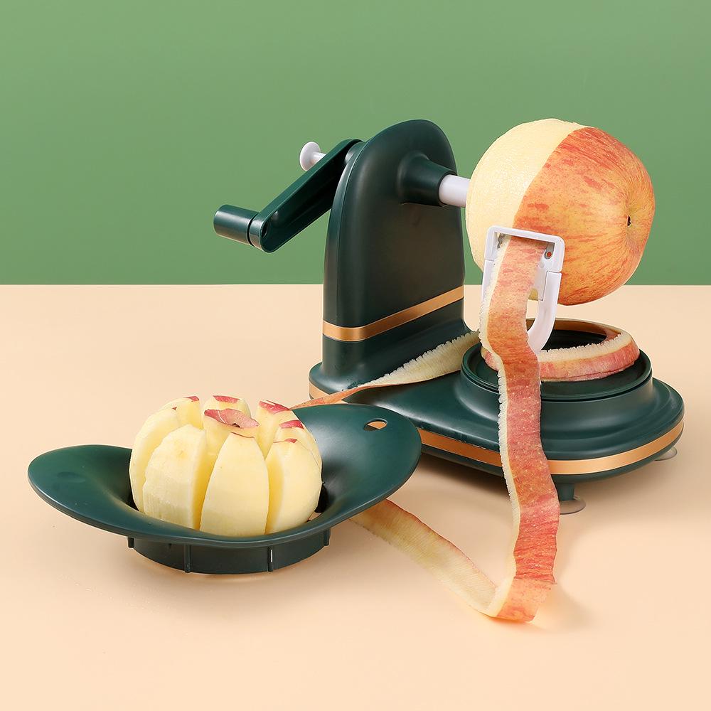 Hand-Cranked Automatic Apple & Fruit Peeler with Paring Knife