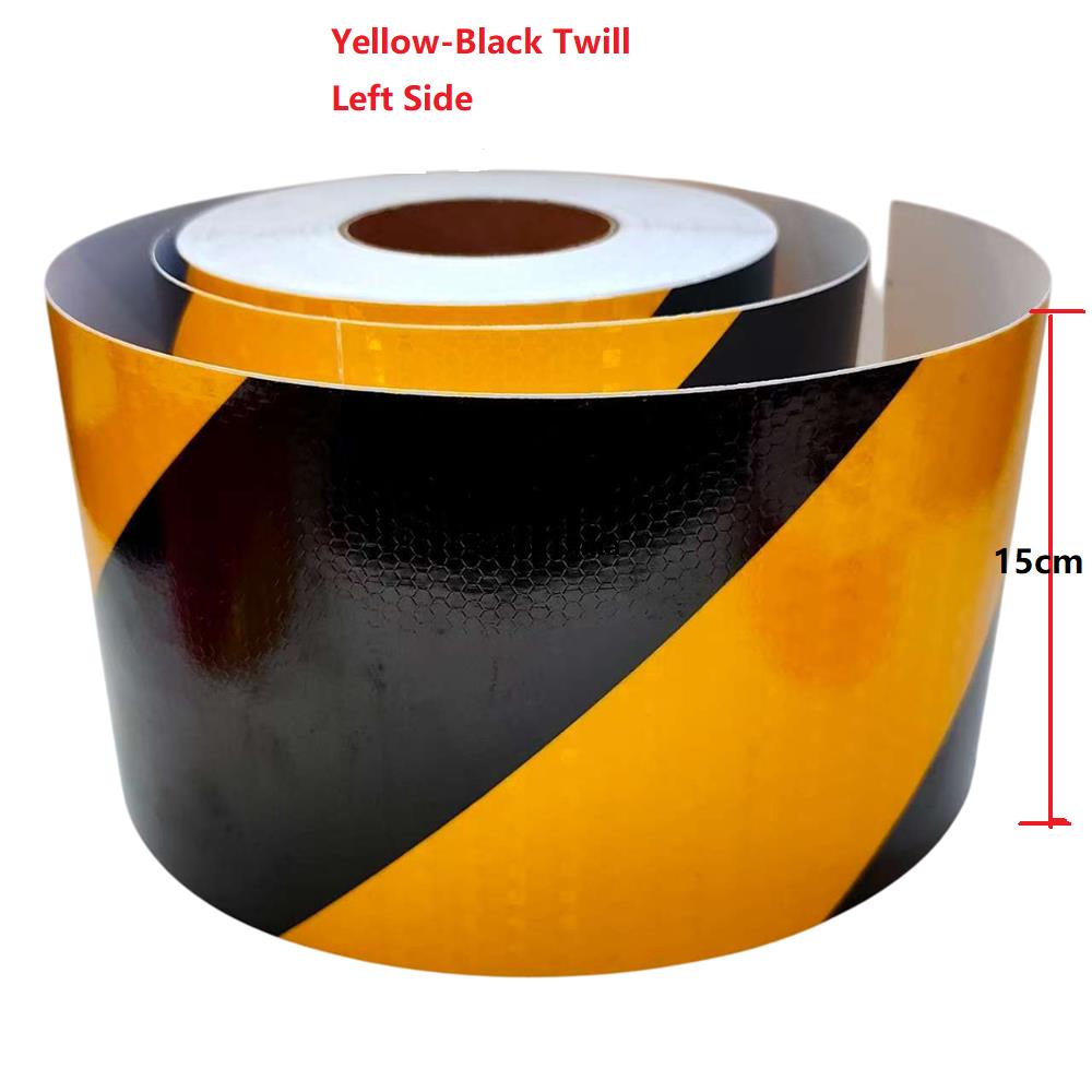 DIY 15cm*1M Twill Reflective Stickers PVC Honeycomb Self-Adhesive Warning Safety Reflectors Tapes Waterproof Strip For Car Truck