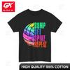 Volleyball Tshirt Bump Set Spike Repeat Volleyball Player Playful Print All Cotton Graphic Top Minimalist Style