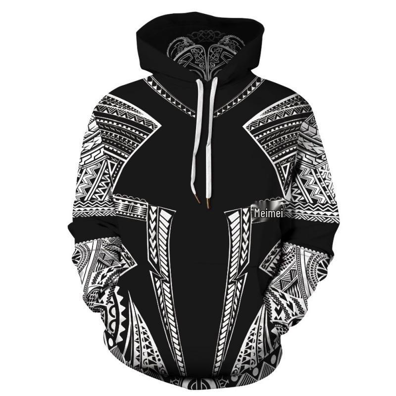 Wikinger-Krieger 3D-Druck Hoodie: Herren Trendiger Pullover Sweatshirt 2025 Edition