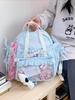 Bow Ita Bag Detachable Transparent Pockets Mochilas Mujer Student Versatile Mochila High Capacity Backpack Bolsa Feminina