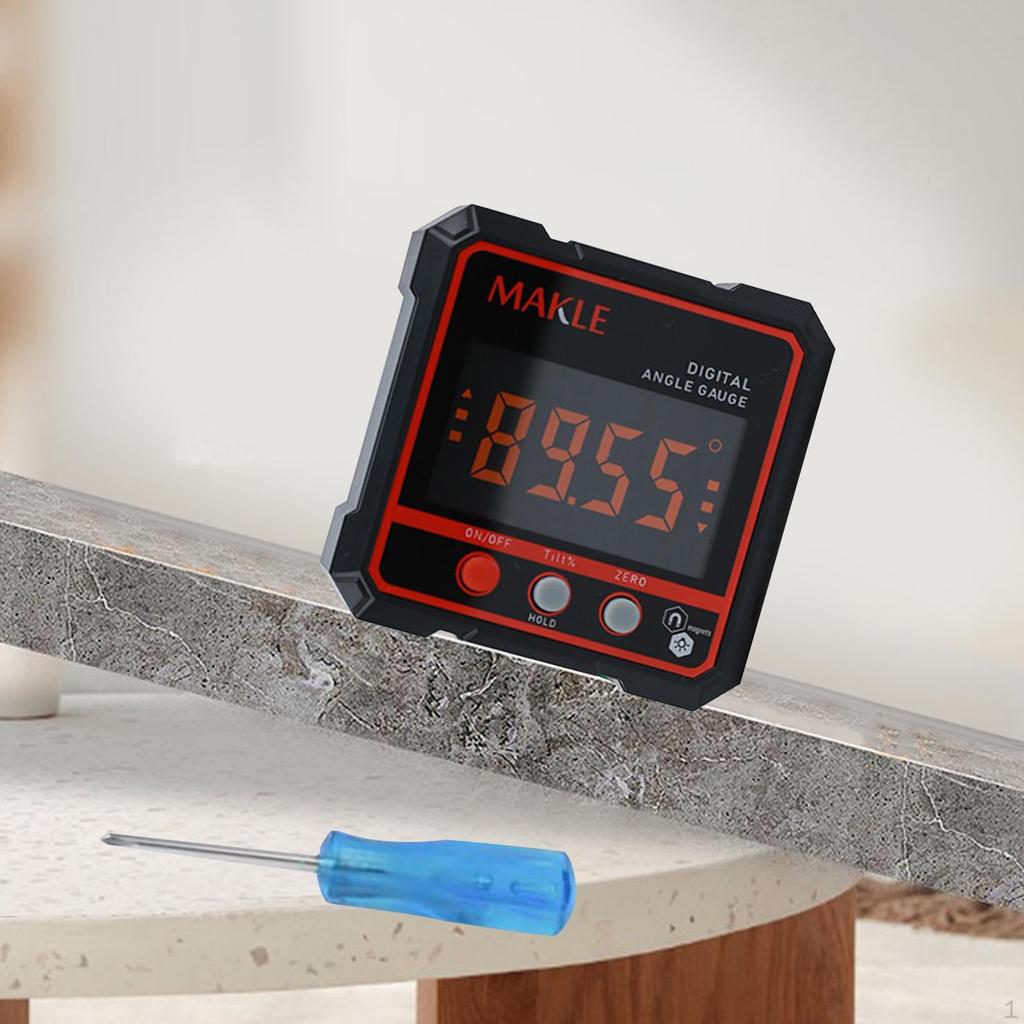 Digital Angle Gauge Relative Measurement Protractor Woodworking Measuring Tool for Tablesaw