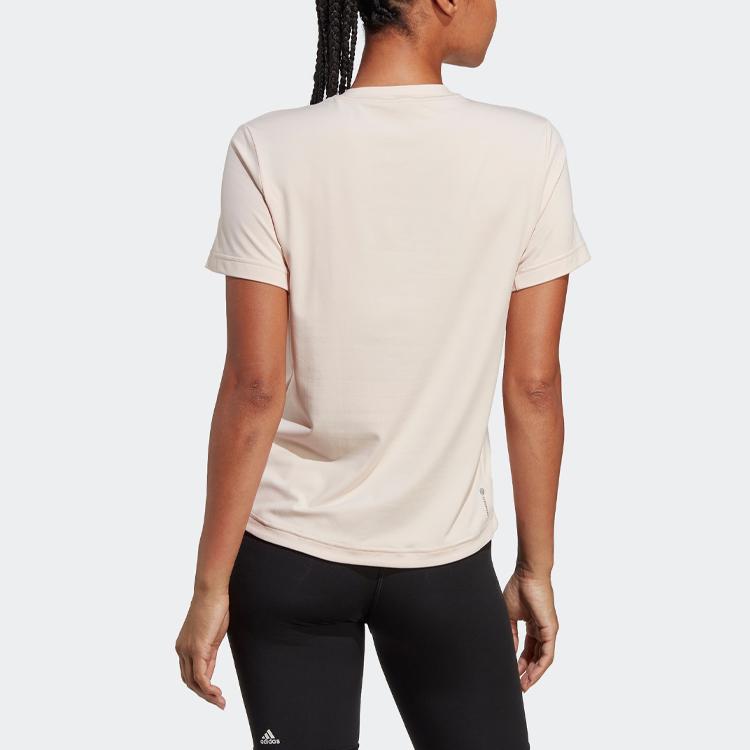 Adidas Versatile Tee Quick-Dry Fitness Short Sleeve Women Tops Miracle-Quartz HR7768