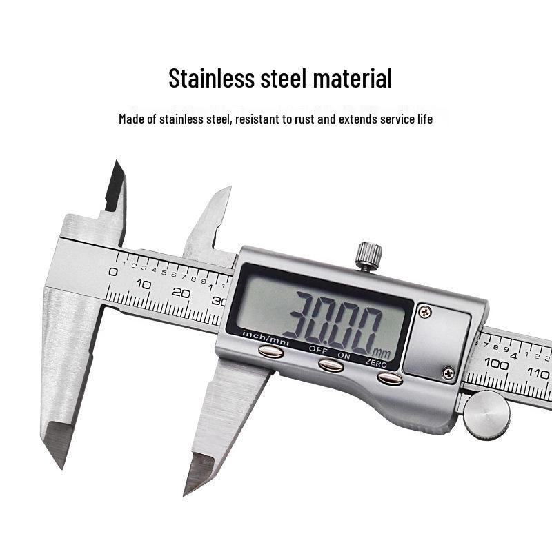 Stainless Steel Digital Vernier Caliper with 0-150mm Range and Electronic Display